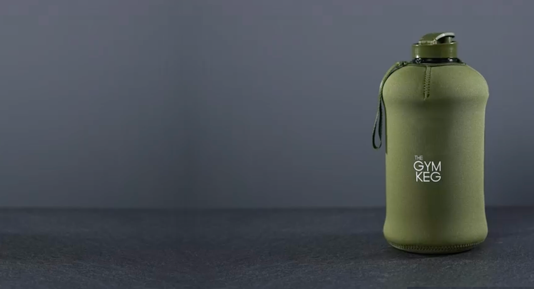 THE GYM KEG Cargo Green Sports Water Bottle, 64oz