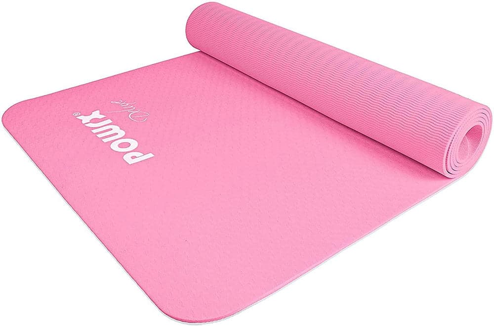Dollar Deal Powrx Yoga Mat Thick with Carrying Strap and Bag for Home and  Gym Equipments