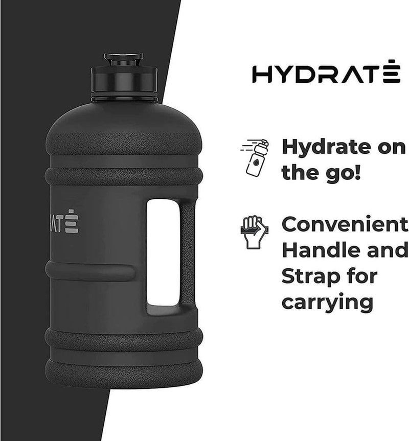 2.2L Water Bottle, Motivational Water Bottles with Times to Drink, BPA Free  Sports Large Water Bottle with Handle Water Jugs for Gym, Office, Working
