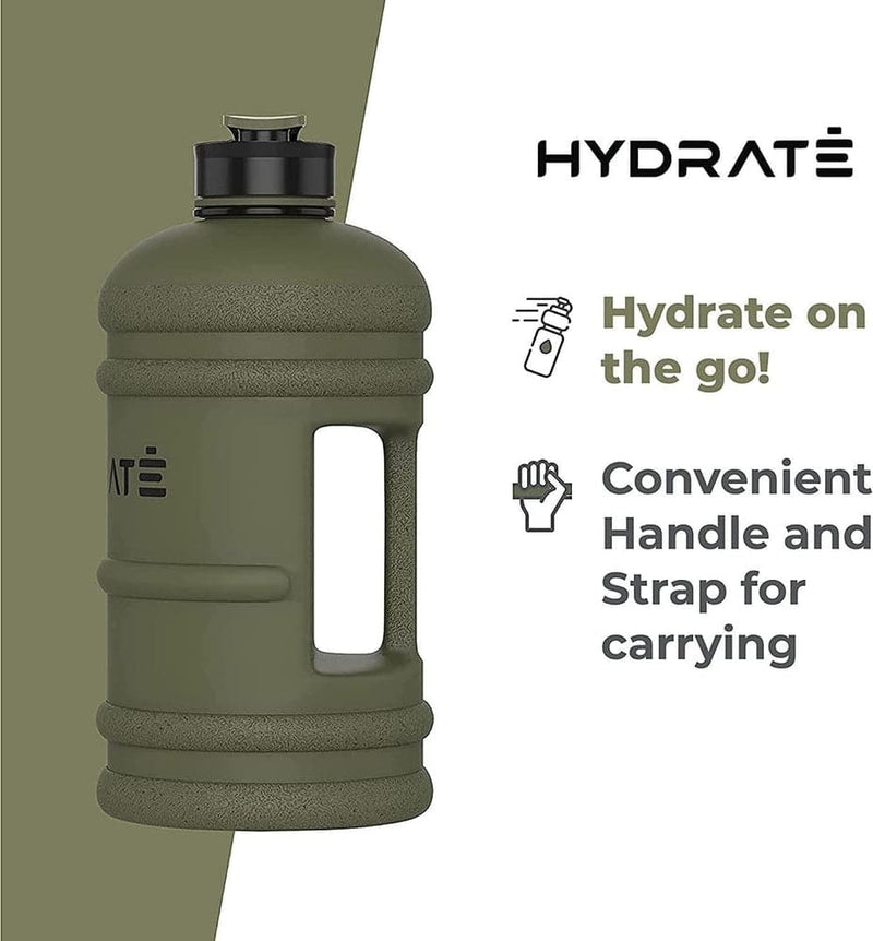HYDRATE XL Jug 43 Oz,74 Oz 128 Oz Water Bottle - BPA Free, Leak Proof, Flip  Cap, Ideal for Gym - Cle…See more HYDRATE XL Jug 43 Oz,74 Oz 128 Oz Water