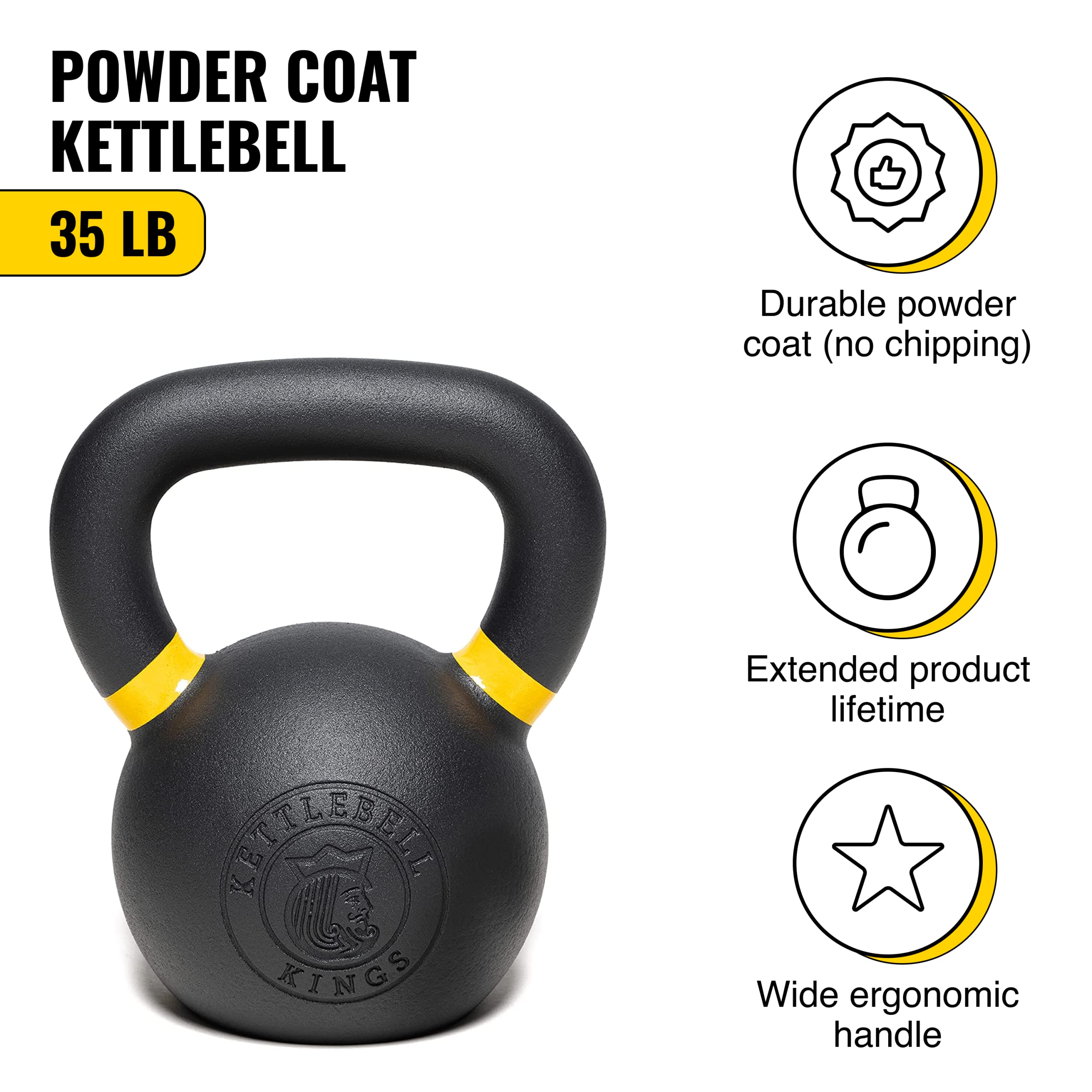 Weights 35 pound sold kettlebell cast iron 35lb weight lb kettle bell kettleball ball