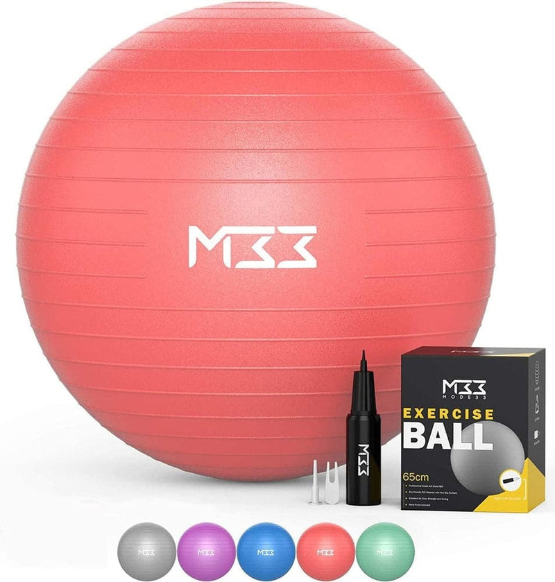 Exercise Ball 55 To 85cm Extra Thick Antiburst Yoga Ball With Hand Pum