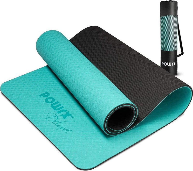 Dollar Deal Powrx Yoga Mat Thick with Carrying Strap and Bag for Home and  Gym Equipments