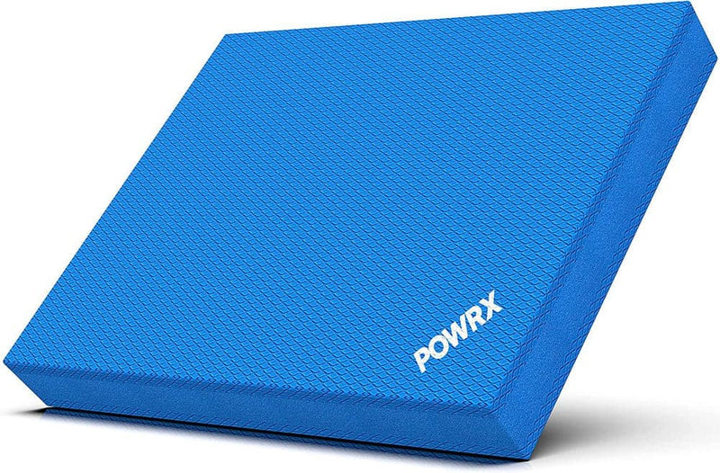 POWRX Foam Balance Pad for Stability Training, Yoga, and Physical Therapy | Non-Slip Foam